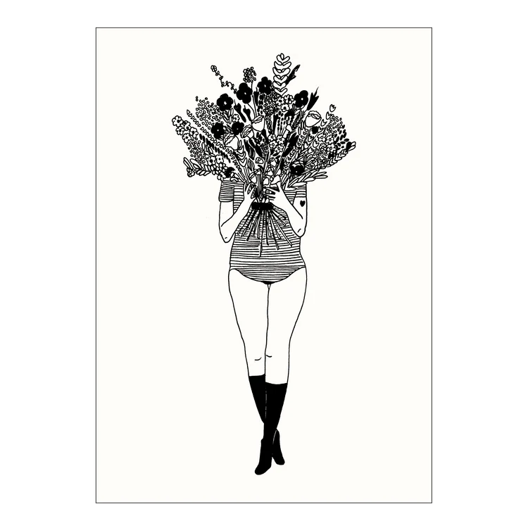 Stampa A4 Helen B "Flower girl"