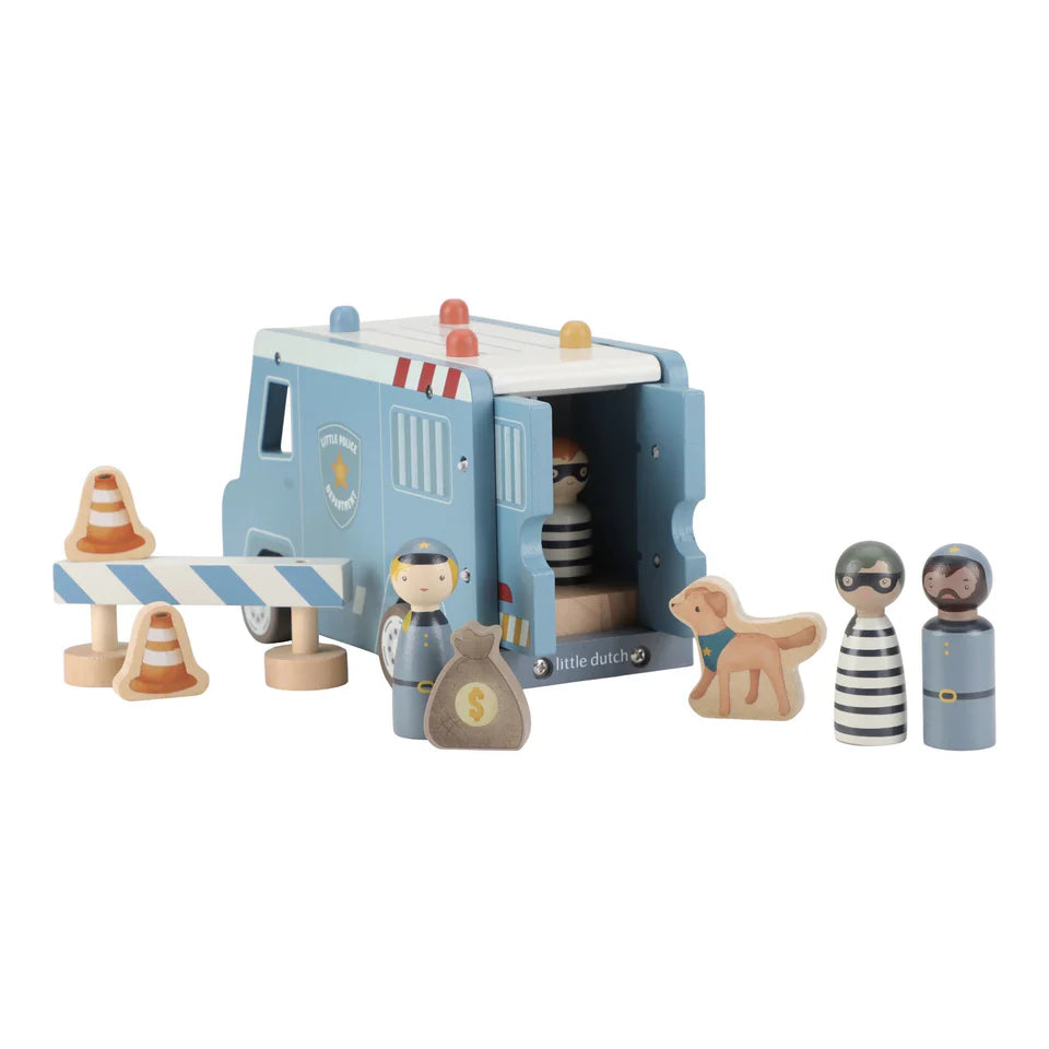 Furgone polizia in legno - Little Dutch
