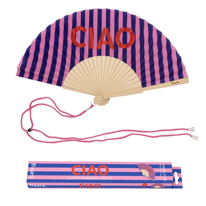 Ventaglio con Cordino – Accessorio Estivo con Scritte Divertenti